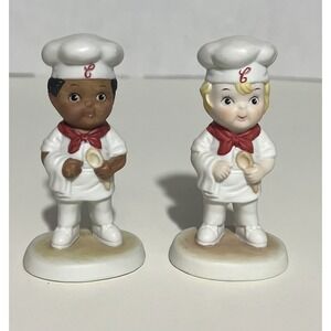 Campbell Kids Soup Figurines Vintage Little‎ Chefs Spoon Porcelain Boys 1993